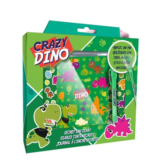 Σετ σημειωματάριο με μαγικό στυλό Crazy Dino Y23,5x22x5εκ. Σετ σημειωματάριο με μαγικό στυλό Crazy Dino Y23,5x22x5εκ.
