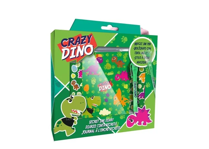Σετ σημειωματάριο με μαγικό στυλό Crazy Dino Y23,5x22x5εκ.