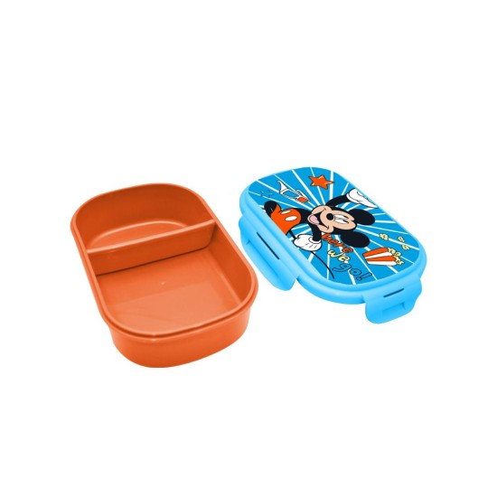Φαγητοδοχείο Mickey με μαχαιροπίρουνα 21x14x6εκ. Φαγητοδοχείο Mickey με μαχαιροπίρουνα 21x14x6εκ.