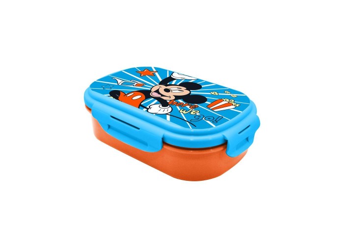 Φαγητοδοχείο Mickey με μαχαιροπίρουνα 21x14x6εκ. Φαγητοδοχείο Mickey με μαχαιροπίρουνα 21x14x6εκ.
