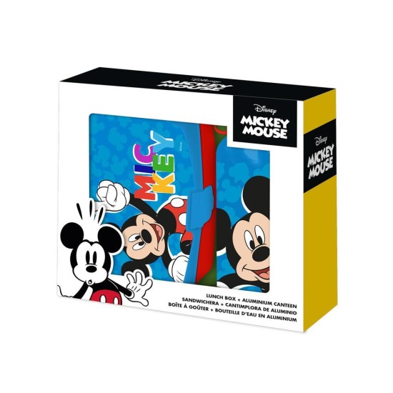 Σετ φαγητοδοχείο - παγούρι 500ml Mickey 17,5x12,5xY6εκ.