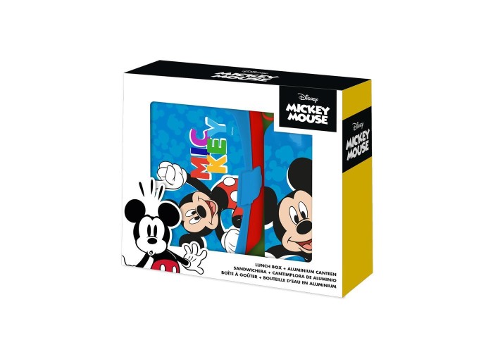Σετ φαγητοδοχείο - παγούρι 500ml Mickey 17,5x12,5xY6εκ. Σετ φαγητοδοχείο - παγούρι 500ml Mickey 17,5x12,5xY6εκ.