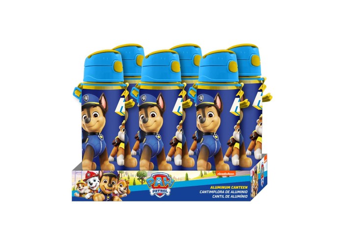 Παγούρι αλουμινίου Paw Patrol 600ml με λουράκι Παγούρι αλουμινίου Paw Patrol 600ml με λουράκι