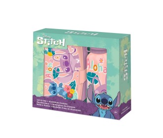 Σετ φαγητοδοχείο με παγούρι 500ml Stitch II Υ8x22x8εκ. Σετ φαγητοδοχείο με παγούρι 500ml Stitch II Υ8x22x8εκ.