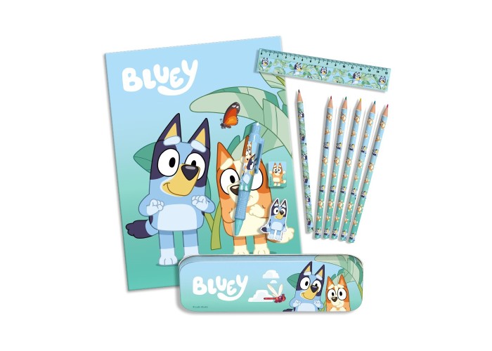 Σετ ζωγραφικής 12 τεμαχίων Bluey σε τσάντα δώρου 30x22,5x2εκ. Σετ ζωγραφικής 12 τεμαχίων Bluey σε τσάντα δώρου 30x22,5x2εκ.