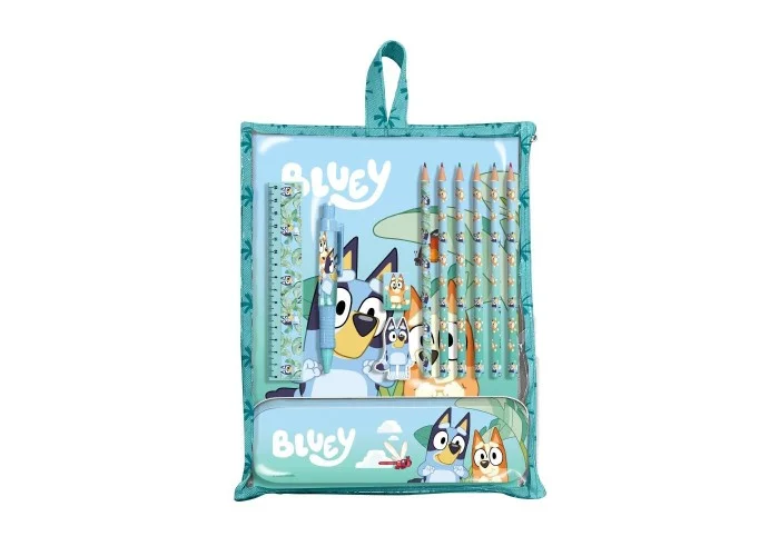 Σετ ζωγραφικής 12 τεμαχίων Bluey σε τσάντα δώρου 30x22,5x2εκ.