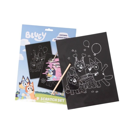 Σετ scratch art Bluey Α5 Σετ scratch art Bluey Α5