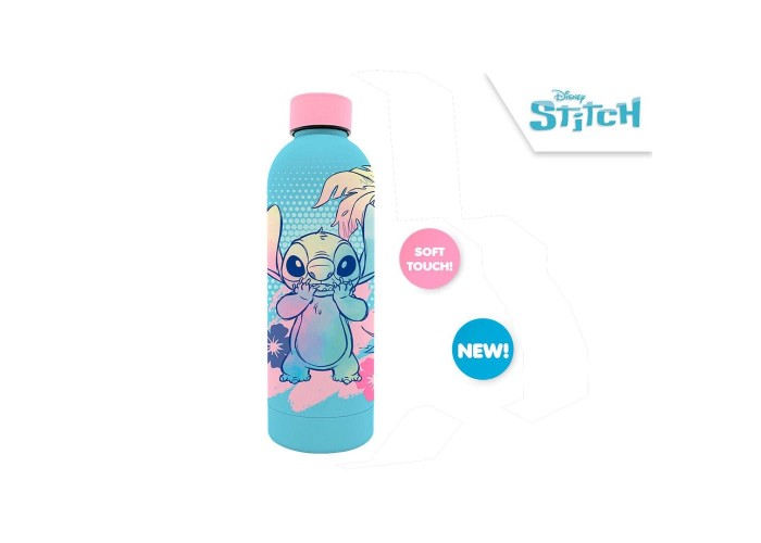 Μπουκάλι νερού Stitch Ανοξείδωτο ατσάλι 500ml Μπουκάλι νερού Stitch Ανοξείδωτο ατσάλι 500ml