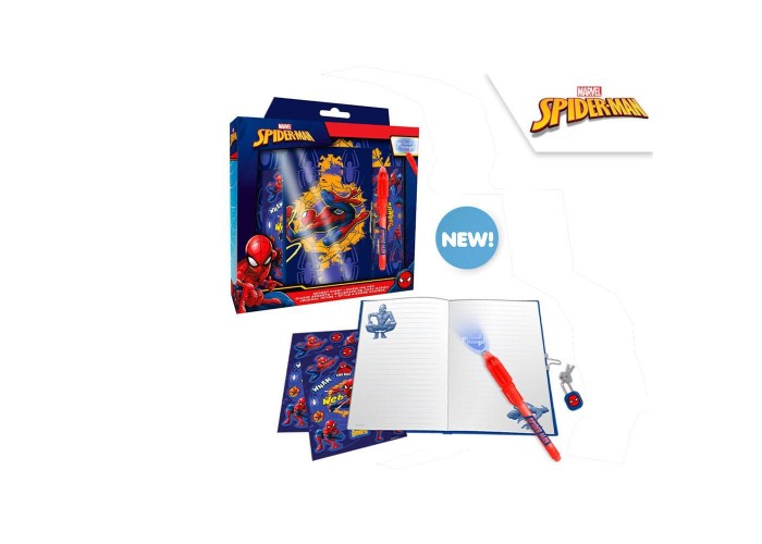 Σετ ημερολόγιο με μαγικό στυλό Spiderman Y23,5x22x5εκ. Σετ ημερολόγιο με μαγικό στυλό Spiderman Y23,5x22x5εκ.