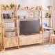 Ραφιέρα με ντουλάπι Nextdeco Natural μασίφ ξύλο Y180x60x38εκ. Ραφιέρα με ντουλάπι Nextdeco Natural μασίφ ξύλο Y180x60x38εκ.