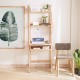 Γραφείο Ραφιέρα Nextdeco Natural μασίφ ξύλο Y180x60,1x40,5εκ.