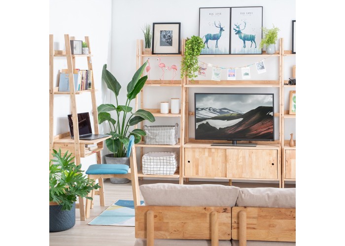 Ραφιέρα επιπλο TV Nextdeco Natural μασίφ ξύλο Υ180x120x37,5εκ. Ραφιέρα επιπλο TV Nextdeco Natural μασίφ ξύλο Υ180x120x37,5εκ.