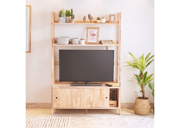 Ραφιέρα επιπλο TV Nextdeco Natural μασίφ ξύλο Υ180x120x37,5εκ. Ραφιέρα επιπλο TV Nextdeco Natural μασίφ ξύλο Υ180x120x37,5εκ.