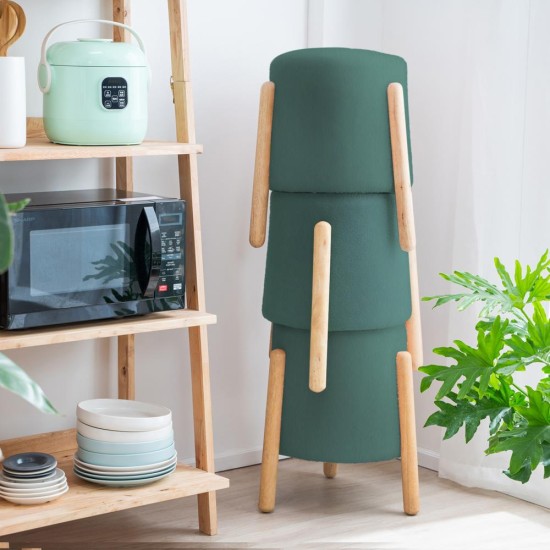 Σκαμπό Nextdeco Natural πράσινο Υ46,5x38x37,5εκ. Σκαμπό Nextdeco Natural πράσινο Υ46,5x38x37,5εκ.