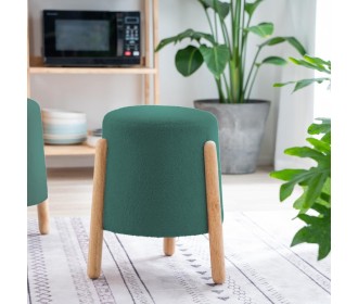 Σκαμπό Nextdeco Natural πράσινο Υ46,5x38x37,5εκ. Σκαμπό Nextdeco Natural πράσινο Υ46,5x38x37,5εκ.