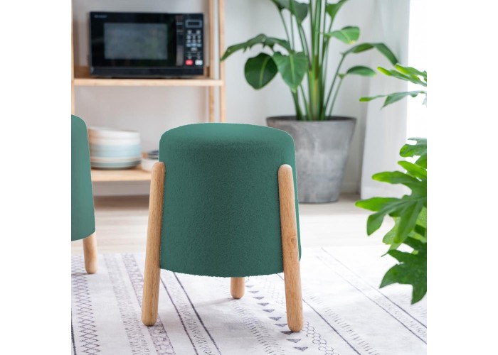 Σκαμπό Nextdeco Natural πράσινο Υ46,5x38x37,5εκ. Σκαμπό Nextdeco Natural πράσινο Υ46,5x38x37,5εκ.