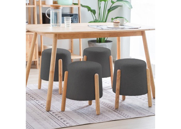 Σκαμπό Nextdeco Natural γκρι Υ46,5x38x37,5εκ. Σκαμπό Nextdeco Natural γκρι Υ46,5x38x37,5εκ.