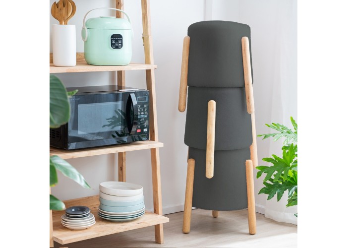 Σκαμπό Nextdeco Natural γκρι Υ46,5x38x37,5εκ. Σκαμπό Nextdeco Natural γκρι Υ46,5x38x37,5εκ.