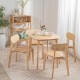 Καρέκλα Nextdeco Natural μασίφ ξύλο Y75,5x44x54εκ.