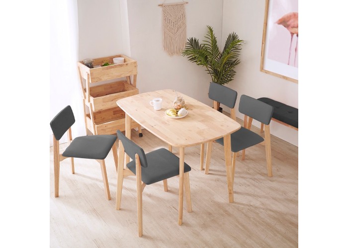 Καρέκλα τραπεζαρίας Nextdeco Natural μασίφ ξύλο γκρι Y77x44x52εκ. Καρέκλα τραπεζαρίας Nextdeco Natural μασίφ ξύλο γκρι Y77x44x52εκ.