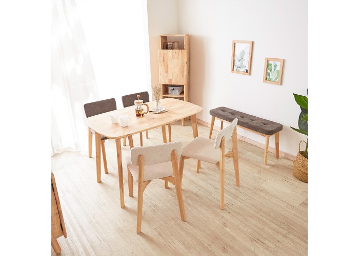 Καρέκλα τραπεζαρίας Nextdeco Natural μασίφ ξύλο γκρι Y77x44x52εκ. Καρέκλα τραπεζαρίας Nextdeco Natural μασίφ ξύλο γκρι Y77x44x52εκ.