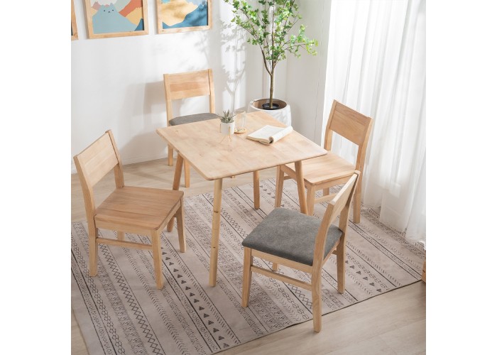 Τραπέζι Nextdeco Natural μασίφ ξύλο Υ75,5x80x80εκ. Τραπέζι Nextdeco Natural μασίφ ξύλο Υ75,5x80x80εκ.