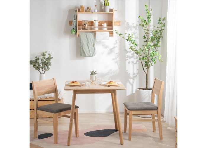 Τραπέζι Nextdeco Natural μασίφ ξύλο Υ75,5x80x80εκ. Τραπέζι Nextdeco Natural μασίφ ξύλο Υ75,5x80x80εκ.
