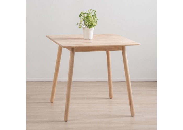 Τραπέζι Nextdeco Natural μασίφ ξύλο Υ75,5x80x80εκ.