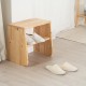 Έπιπλο πολλαπλών χρήσεων Nextdeco Natural μασίφ ξύλο 43,5x45x33εκ.