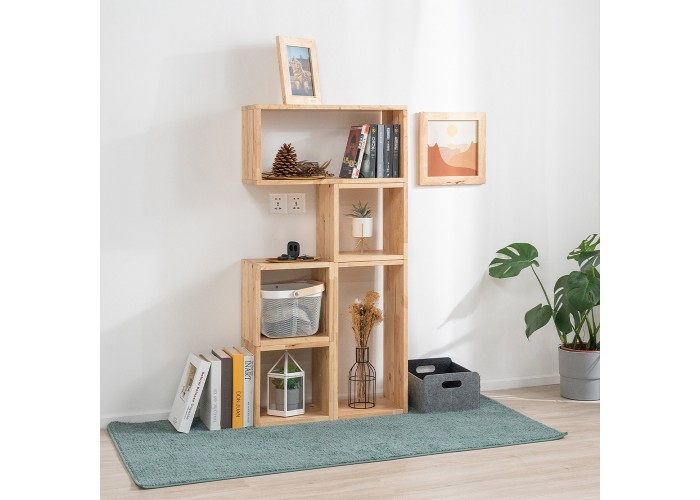 Ορθογώνια ράφια Nextdeco Natural μασίφ ξύλο σετ 2 τεμαχίων 60x30x24εκ. Ορθογώνια ράφια Nextdeco Natural μασίφ ξύλο σετ 2 τεμαχίων 60x30x24εκ.