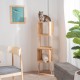 Τετράγωνα ράφια Nextdeco Natural μασίφ ξύλο σετ 3 τεμαχίων 30x30xΒ24εκ.