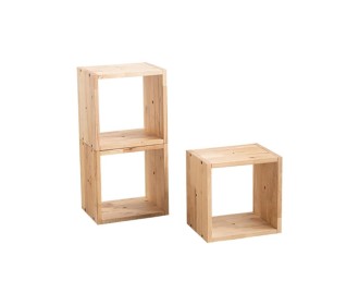 Τετράγωνα ράφια Nextdeco Natural μασίφ ξύλο σετ 3 τεμαχίων 30x30xΒ24εκ. Τετράγωνα ράφια Nextdeco Natural μασίφ ξύλο σετ 3 τεμαχίων 30x30xΒ24εκ.