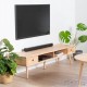 Έπιπλο τηλεόρασης Nextdeco Natural μασίφ ξύλο Υ36,5x150x40εκ. Έπιπλο τηλεόρασης Nextdeco Natural μασίφ ξύλο Υ36,5x150x40εκ.