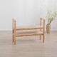 Παπουτσοθήκη παγκάκι Nextdeco Natural μασίφ ξύλο Υ70,5x90x34εκ.