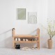 Παπουτσοθήκη παγκάκι Nextdeco Natural μασίφ ξύλο Υ70,5x90x34εκ.