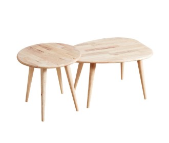 Τραπεζάκια σαλονιού σετ 2 Nextdeco Natural μασίφ ξύλο Υ38,5x70x49,5εκ - Y43xØ45εκ. Τραπεζάκια σαλονιού σετ 2 Nextdeco Natural μασίφ ξύλο Υ38,5x70x49,5εκ - Y43xØ45εκ.