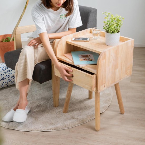 Κομοδίνο Nextdeco Natural μασίφ ξύλο Υ67x45x40εκ. Κομοδίνο Nextdeco Natural μασίφ ξύλο Υ67x45x40εκ.