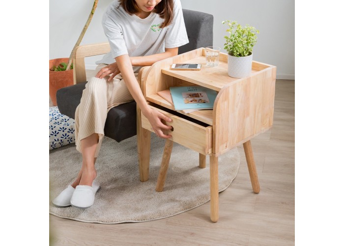Κομοδίνο Nextdeco Natural μασίφ ξύλο Υ67x45x40εκ. Κομοδίνο Nextdeco Natural μασίφ ξύλο Υ67x45x40εκ.