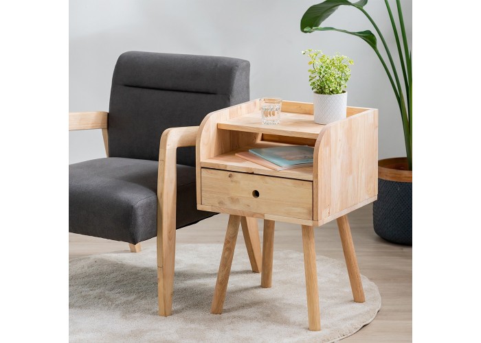 Κομοδίνο Nextdeco Natural μασίφ ξύλο Υ67x45x40εκ. Κομοδίνο Nextdeco Natural μασίφ ξύλο Υ67x45x40εκ.