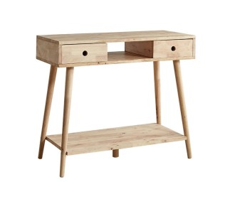 Κονσόλα Nextdeco Natural μασίφ ξύλο Υ76,5x90x40εκ.