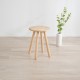 Σκαμπό Nextdeco Natural μασίφ ξύλο Υ46,5xØ34,5εκ.