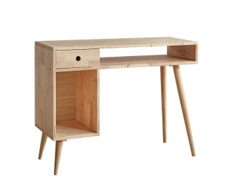 Γραφείο Nextdeco Natural μασίφ ξύλο Υ77x100x40εκ.