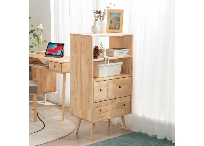 Ραφιέρα με συρτάρια Nextdeco Natural μασίφ ξύλο Υ115x60x40εκ. Ραφιέρα με συρτάρια Nextdeco Natural μασίφ ξύλο Υ115x60x40εκ.