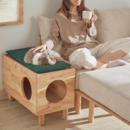 Σπιτάκι γάτας Nextdeco Natural μασίφ ξύλο Υ47x73x35εκ. Σπιτάκι γάτας Nextdeco Natural μασίφ ξύλο Υ47x73x35εκ.