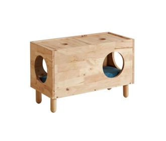 Σπιτάκι γάτας- τραπέζι βοηθητικό Nextdeco Natural μασίφ ξύλο Υ47x73x35εκ. Σπιτάκι γάτας- τραπέζι βοηθητικό Nextdeco Natural μασίφ ξύλο Υ47x73x35εκ.