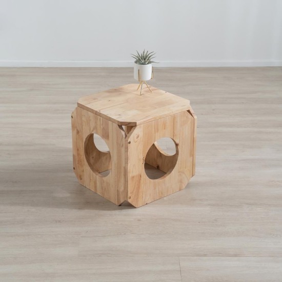 Σπιτάκι γάτας Nextdeco Natural μασίφ ξύλο 40x40x40εκ. Σπιτάκι γάτας Nextdeco Natural μασίφ ξύλο 40x40x40εκ.
