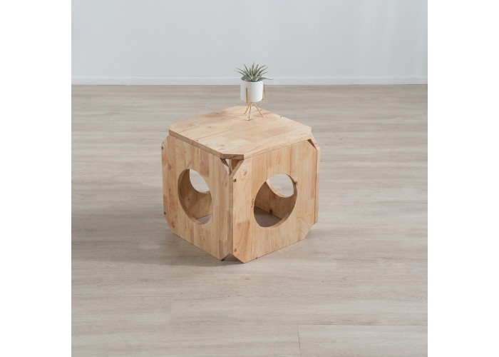 Σπιτάκι γάτας Nextdeco Natural μασίφ ξύλο 40x40x40εκ. Σπιτάκι γάτας Nextdeco Natural μασίφ ξύλο 40x40x40εκ.