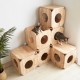 Σπιτάκι γάτας Nextdeco Natural μασίφ ξύλο 40x40x40εκ. Σπιτάκι γάτας Nextdeco Natural μασίφ ξύλο 40x40x40εκ.