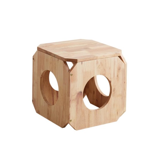Σπιτάκι γάτας Nextdeco Natural μασίφ ξύλο 40x40x40εκ. Σπιτάκι γάτας Nextdeco Natural μασίφ ξύλο 40x40x40εκ.
