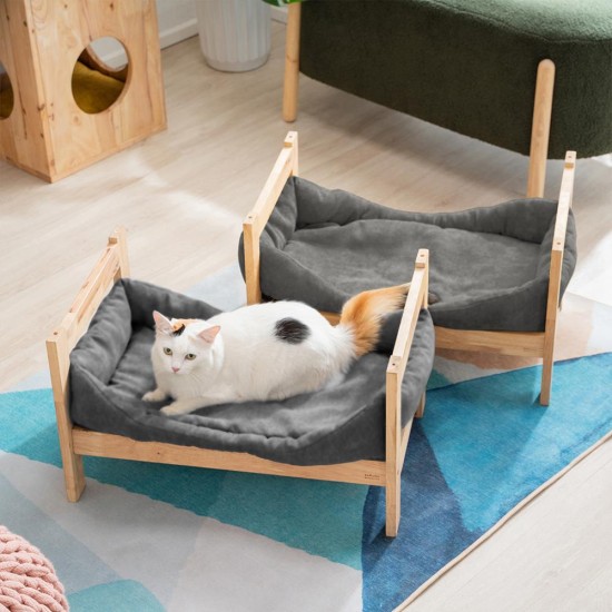 Κρεβάτι γάτας σκύλου Nextdeco Natural μασίφ ξύλο Υ35x60x40εκ. Κρεβάτι γάτας σκύλου Nextdeco Natural μασίφ ξύλο Υ35x60x40εκ.